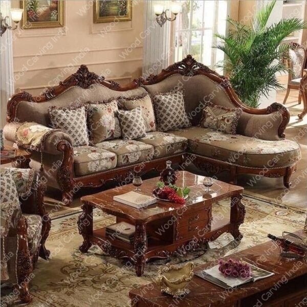 L Shape Sofa with Centre Table